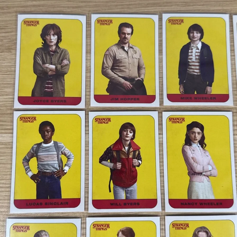 Topps Stranger Things Season 1 sticker complete set!!